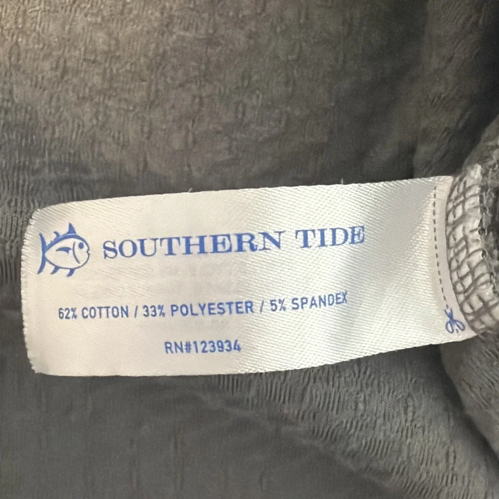 Southern Tide Performance Tide To Trail 1/4 Zip Pullover Mens Medium gray
